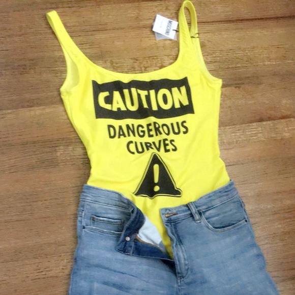 MOSCHINO Caution Dangerous Curves Swimsuit - Picture 11 of 11